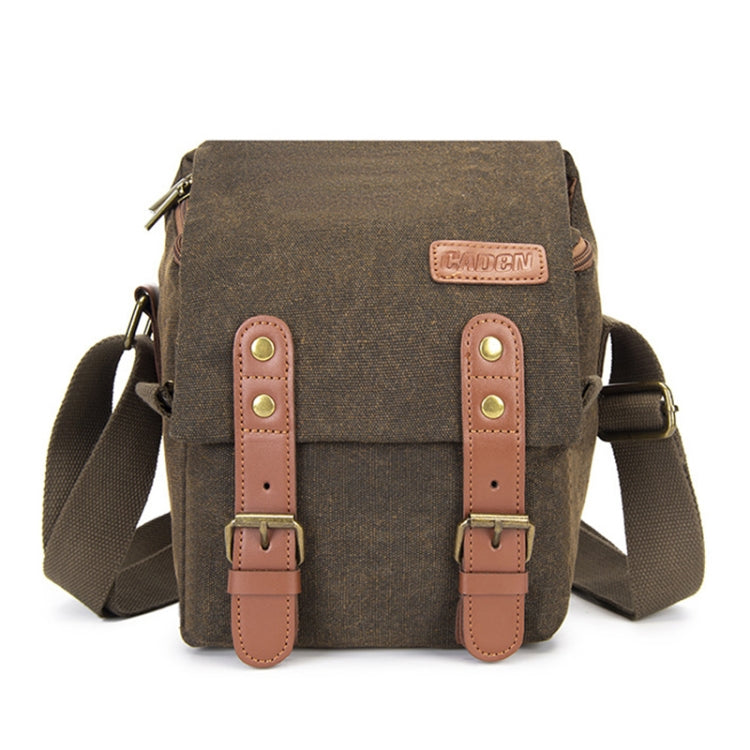 CADEN N1 Borsa fotografica per fotocamera digitale impermeabile in tela semplice retrò multifunzionale, N1 Simple Coffee, N1 Simple Beige White