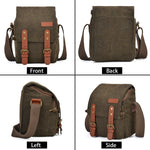 CADEN N1 Borsa fotografica per fotocamera digitale impermeabile in tela semplice retrò multifunzionale, N1 Simple Coffee, N1 Simple Beige White