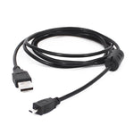 Cavo di ricarica dati mini USB a USB 2.0 da 8 pin da 5 pezzi da 1,5 m per Nikon D5100 / D610, Mini 8 Pin USB