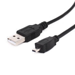 Cavo di ricarica dati mini USB a USB 2.0 da 8 pin da 5 pezzi da 1,5 m per Nikon D5100 / D610, Mini 8 Pin USB