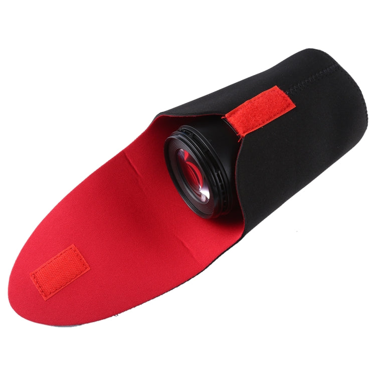 Pacchetto obiettivo fotocamera reflex Ispessimento custodia per obiettivo in neoprene antiurto Detrazione appiccicosa, diametro: 80 mm, altezza: 130 mm, Diameter: 80mm, Height: 130mm