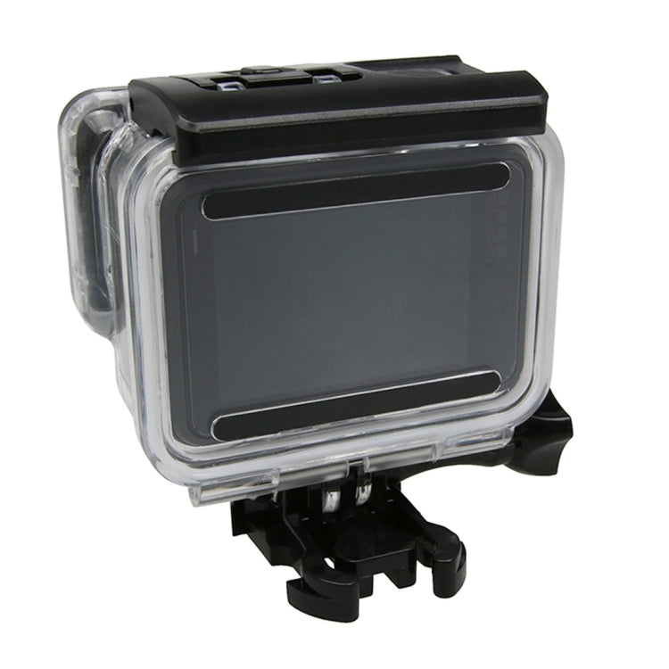 Per GoPro HERO6 /5 Touch Screen Custodia protettiva impermeabile da 45 m con fibbia di montaggio e vite di base, non è necessario rimuovere l'obiettivo, 45m Waterproof