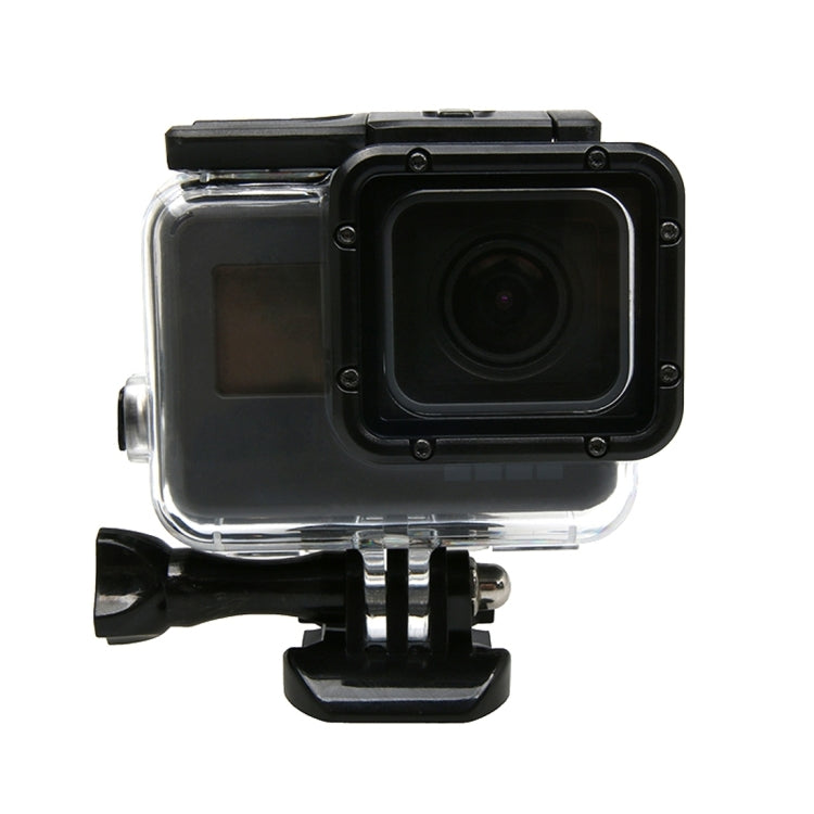 Per GoPro HERO6 /5 Touch Screen Custodia protettiva impermeabile da 45 m con fibbia di montaggio e vite di base, non è necessario rimuovere l'obiettivo, 45m Waterproof