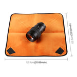 Tessuto centinaia di pieghe per fotografia Fotocamera SLR Fodera per obiettivo Panno avvolto ispessente più velluto, Dimensioni: 55x55 cm, Size: 55x55cm