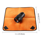 Tessuto centinaia di pieghe per fotografia Fotocamera SLR Fodera per obiettivo Panno avvolto ispessente più velluto, Dimensioni: 40x40 cm, Size: 40x40cm