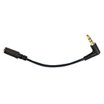 Cavo adattatore per microfono per fotocamera PC audio maschio-femmina da 3,5 mm a gomito da 5 pezzi da 13 cm, Elbow 3.5mm