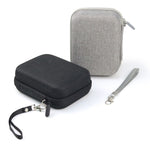 Custodia rigida per custodia rigida per FUJIFILM Instax mini EVO, Fabric Pattern Black, Fabric Pattern Grey