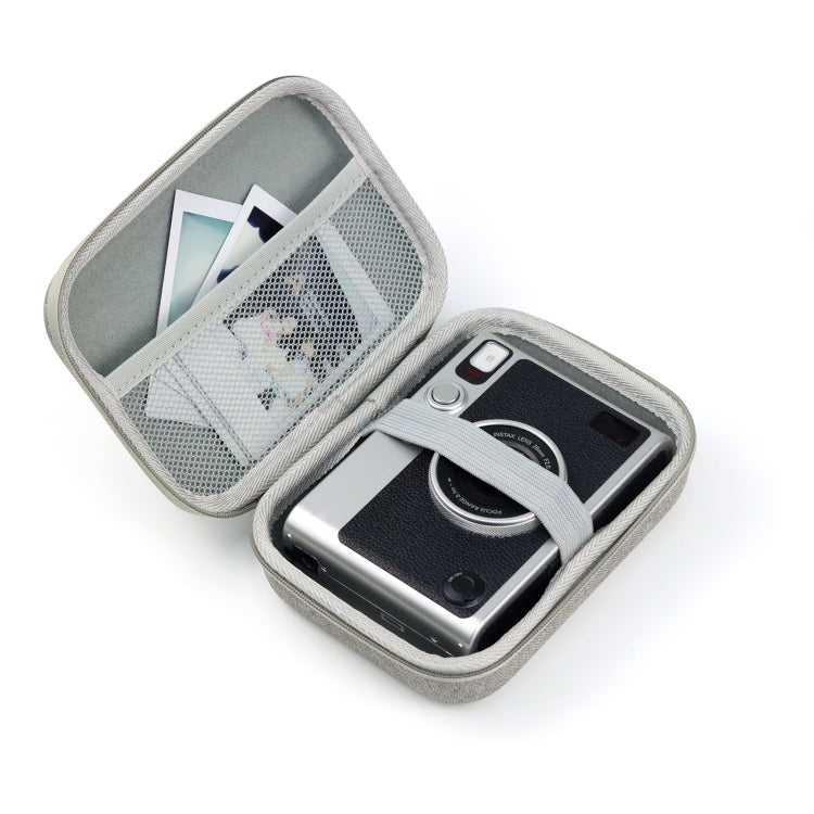 Custodia rigida per custodia rigida per FUJIFILM Instax mini EVO, Fabric Pattern Black, Fabric Pattern Grey
