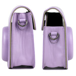 Custodia in pelle per fotocamera a corpo intero con tracolla per FUJIFILM Instax mini 11, Purple