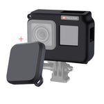 Per Insta360 One R 4K con cornice Custodia protettiva in silicone antiurto con copriobiettivo, 4K Case + Lens Cap