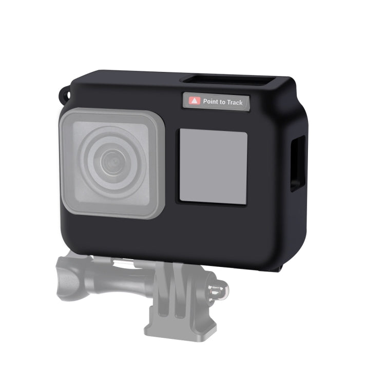 Per Insta360 One R 4K con cornice Custodia protettiva in silicone antiurto con copriobiettivo, 4K Case + Lens Cap