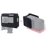 Per fotocamera panoramica Insta360 One R con cornice Custodia protettiva in silicone antiurto con copriobiettivo, Panoramic  Case + Lens Cap