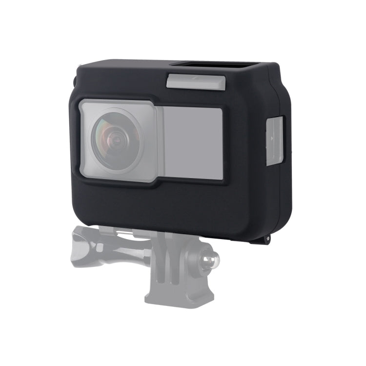 Per fotocamera panoramica Insta360 One R con cornice Custodia protettiva in silicone antiurto con copriobiettivo, Panoramic  Case + Lens Cap