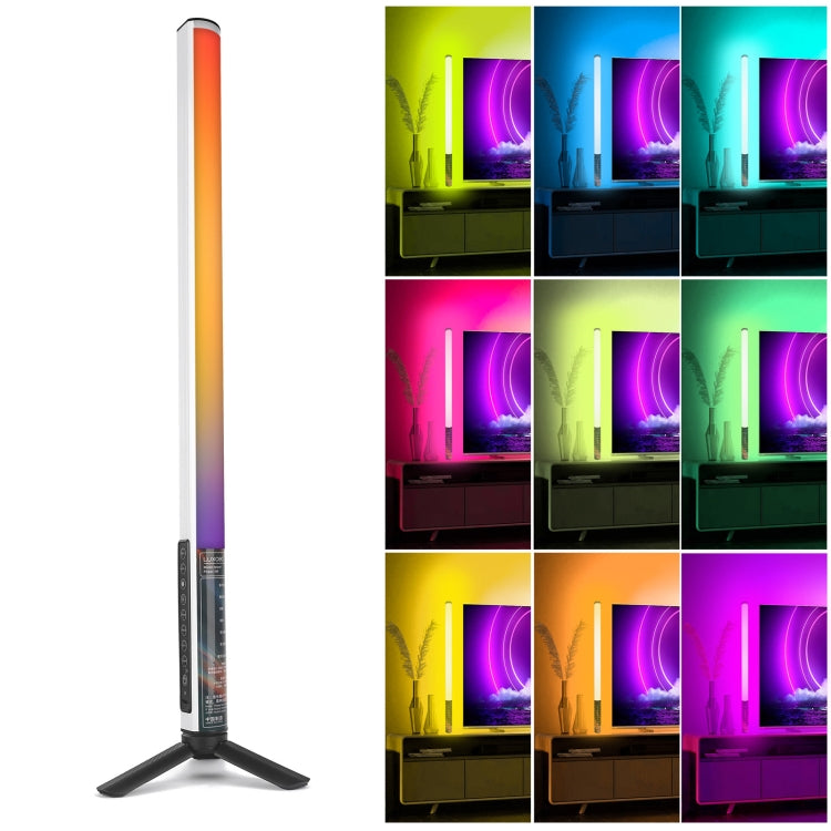 LUXCeO Mood1 50 cm RGB Atmosfera colorata Ritmo LED Stick Luce di riempimento per foto video portatile, senza treppiede, 50cm