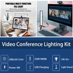 LUXCeO WS66 USB LED Luce video live 2500K-9000K Luce di riempimento per conferenze portatili bicolore, WS66