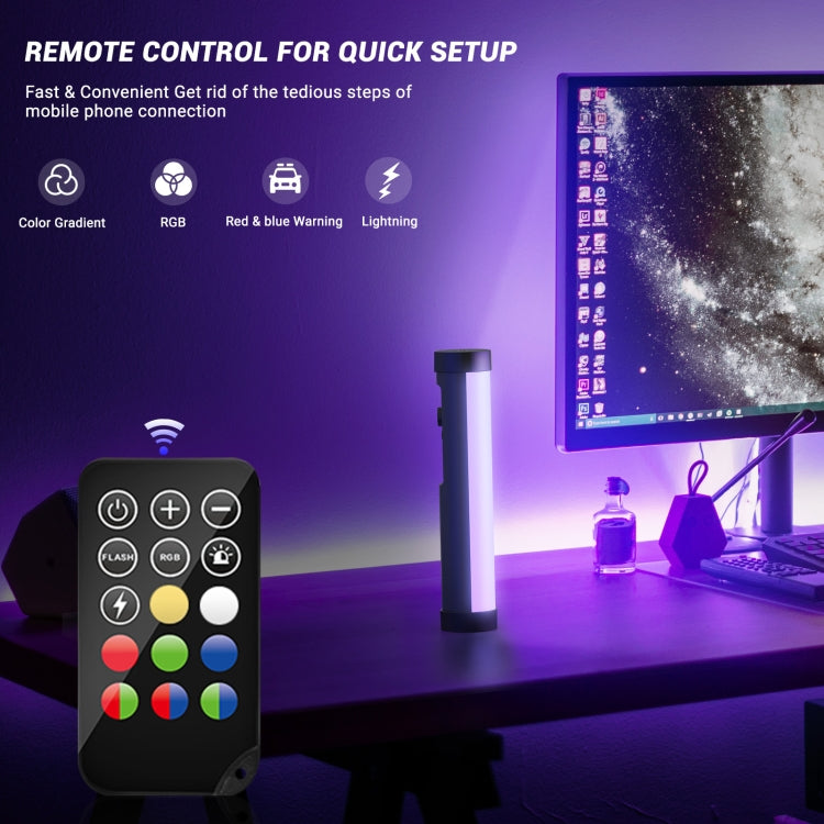 LUXCeO P100 RGB Photo Video Light Stick Luce di riempimento portatile con telecomando, P100