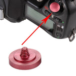 Pulsante di rilascio dell'otturatore della fotocamera universale in metallo, diametro: 11 mm, spessore: 2 mm