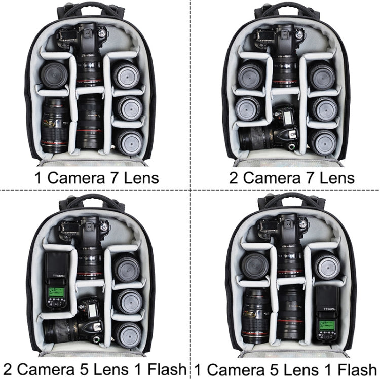 Zaino fotografico CADeN a tracolla multifunzionale per fotocamera reflex
