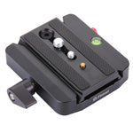 Fittest FC-501 Adattatore per morsetto in lega di alluminio con gruppo a sgancio rapido con piastra scorrevole a sgancio rapido per la sostituzione del treppiede Manfrotto 577, FC-501