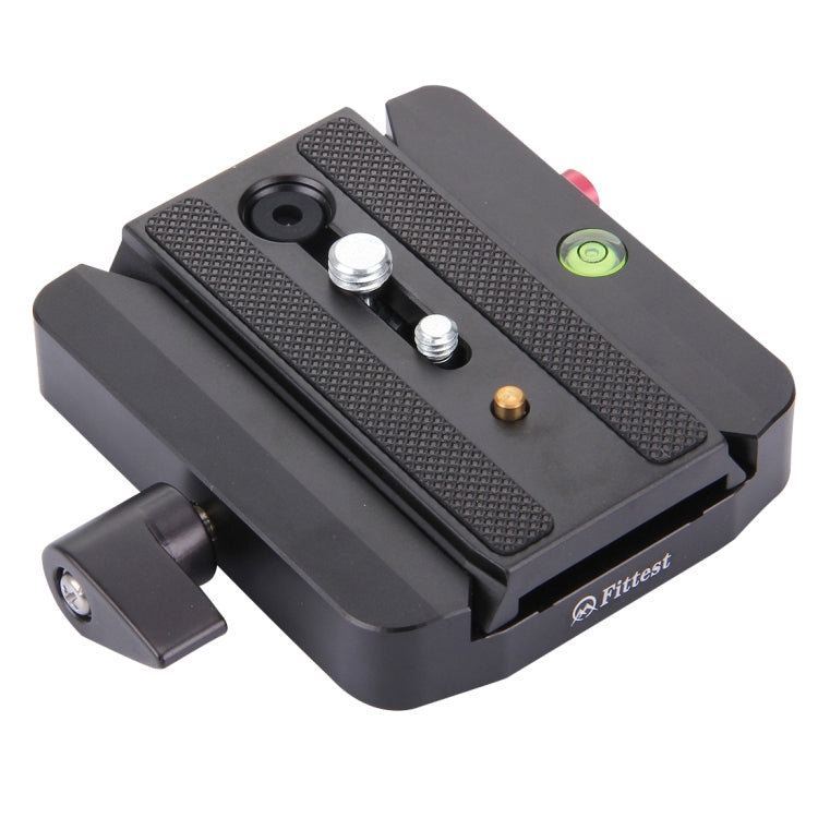 Fittest FC-501 Adattatore per morsetto in lega di alluminio con gruppo a sgancio rapido con piastra scorrevole a sgancio rapido per la sostituzione del treppiede Manfrotto 577, FC-501