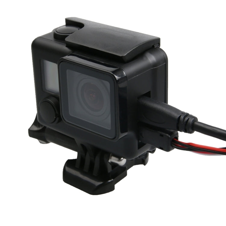 Per GoPro HERO4 Custodia protettiva in ABS scheletrato con fibbia di montaggio di base e vite di comando, HERO4