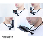 Supporto per fotocamera da collo indossabile pigro a mani libere con morsetto per telefono, versione estesa, Neck Holder C