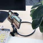 Supporto per fotocamera da collo indossabile pigro a mani libere con morsetto per telefono, versione estesa, Neck Holder C