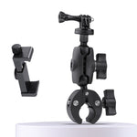 Supporto per manubrio per bici da moto con rotazione regolabile a 360 gradi con morsetto per telefono, Standard Version with Phone Clamp