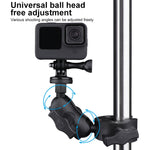 Supporto per manubrio per bici da moto con rotazione regolabile a 360 gradi con morsetto per telefono, Standard Version with Phone Clamp