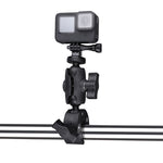 Supporto base per pinza con morsetto per action camera regolabile con rotazione a 360°, Plier Base Holder