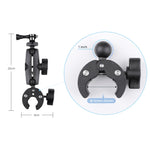 Supporto base per pinza con morsetto regolabile con rotazione a 360° versione estesa con morsetto per telefono, Extended Version Plier Base Holder + Phone Clamp