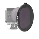 Filtro obiettivo ND1000 con custodia rotonda JSR per GoPro HERO8 nero, ND1000 Lens