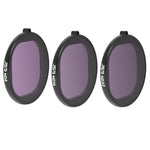 JSR Custodia rotonda 3 in 1 ND8+ND16+ND32 Filtro obiettivo per GoPro HERO8 Nero, 3 in 1 ND Lens