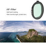 JSR Custodia rotonda Immersione 6 in 1 UV + CPL + 16X Macro + Filtro lente rosso + giallo + viola per GoPro HERO8 Nero, 6 in 1 Lens