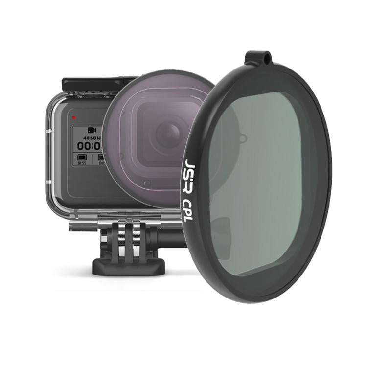 Filtro obiettivo CPL con alloggiamento rotondo JSR per GoPro HERO8 nero, CPL Lens