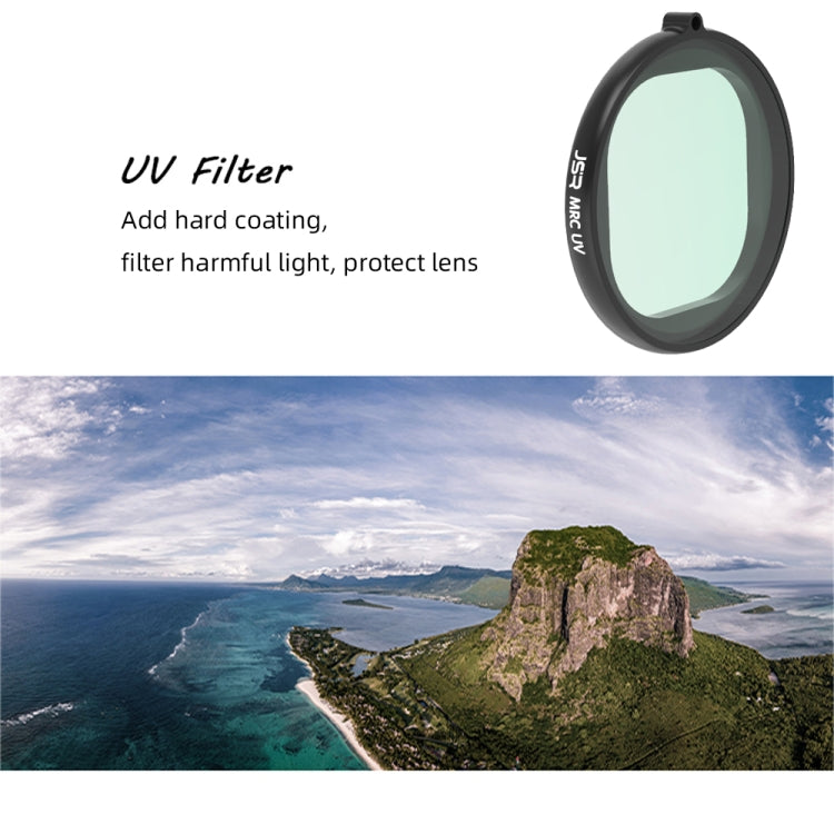 Filtro per obiettivo UV con alloggiamento rotondo JSR per GoPro HERO8 Nero, UV Lens
