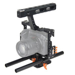 YELANGU YLG0904A Maniglia stabilizzatore gabbia videocamera per Panasonic Lumix DMC-GH4 / Sony
