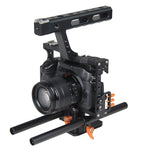 YELANGU YLG0904A Maniglia stabilizzatore gabbia videocamera per Panasonic Lumix DMC-GH4 / Sony