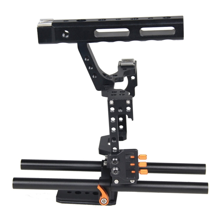 YELANGU YLG0904A Maniglia stabilizzatore gabbia videocamera per Panasonic Lumix DMC-GH4 / Sony