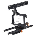 YELANGU YLG0904A Maniglia stabilizzatore gabbia videocamera per Panasonic Lumix DMC-GH4 / Sony
