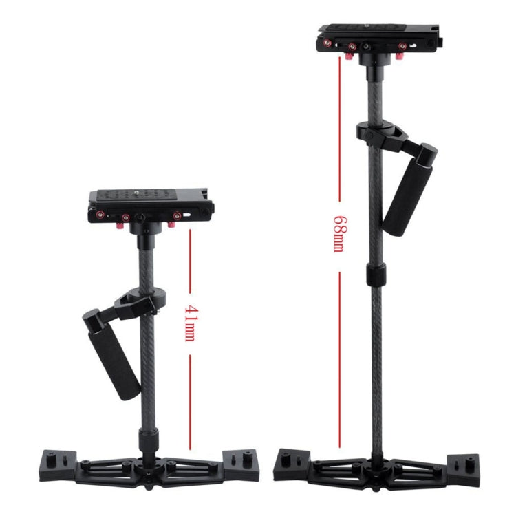 YELANGU YLG0107K Stabilizzatore portatile Steadicam professionale in alluminio aeronautico da 40-67 cm per fotocamera DSLR DV
