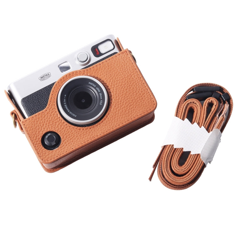 Custodia in vera pelle per fotocamera FUJIFILM instax mini Evo Full Body con cinturino, For FUJIFILM instax mini Evo