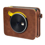 Per Kodak Mini Shot 3 Square Retro / C300R instax Custodia in pelle PU per fotocamera full body con cinturino, For Kodak Mini Shot 3 Square Retro / C300R