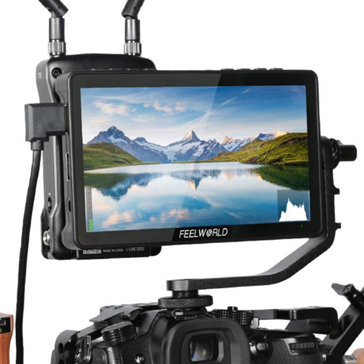 FEELWORLD F5 Pro V4 Touch Screen da 6 pollici DSLR Monitor da campo per fotocamera 3D LUT 4K HDMI Ingresso Uscita Braccio inclinabile, F5 Pro V4