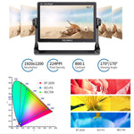 FEELWORLD LUT11S Monitor da campo per fotocamera DSLR touch screen ultra luminoso da 10,1 pollici 2000nit, pannello IPS 3G-SDI 4K HDMI Input Output 1920 x 1200, LUT11S