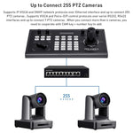 Controller per telecamera PTZ FEELWORLD KBC10 con joystick e controllo da tastiera, supporto PoE, KBC10