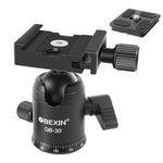 BEIXIN QB-30 Testa a sfera in metallo panoramica con rotazione a 360 gradi con piastra a sgancio rapido, QB-30