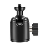 BEXIN K18A Mini testa a sfera panoramica in metallo con rotazione di 360 gradi, K18A