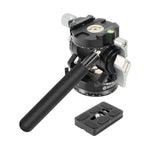 BEXIN DT-02R/S Testa fluida con azione treppiede panoramica 2D a 720 gradi per carichi pesanti con piastra a sgancio rapido, DT-02R/S