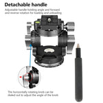 BEXIN DT-02R/S Testa fluida con azione treppiede panoramica 2D a 720 gradi per carichi pesanti con piastra a sgancio rapido, DT-02R/S